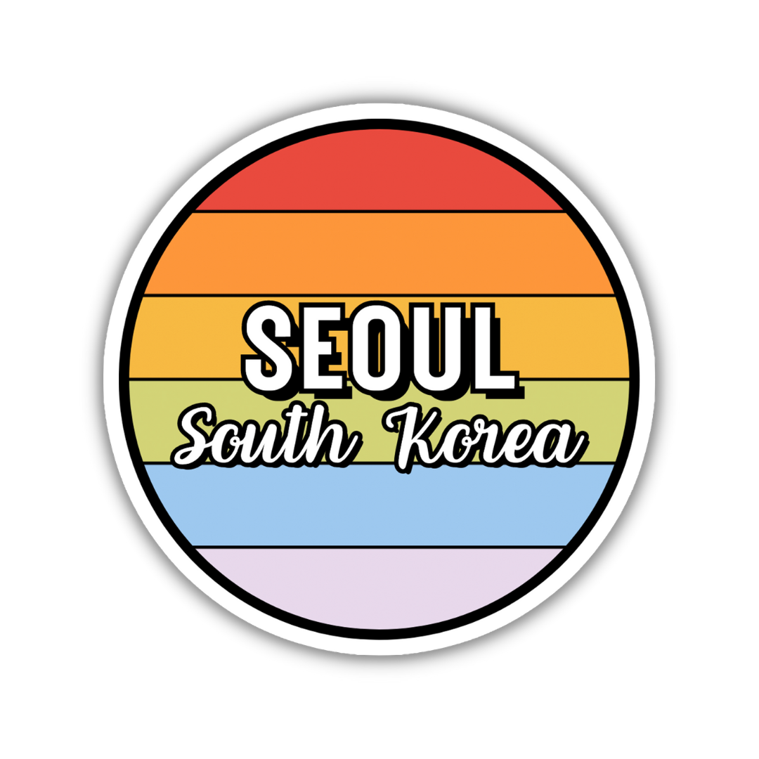 Seoul, South Korea Circle Sticker