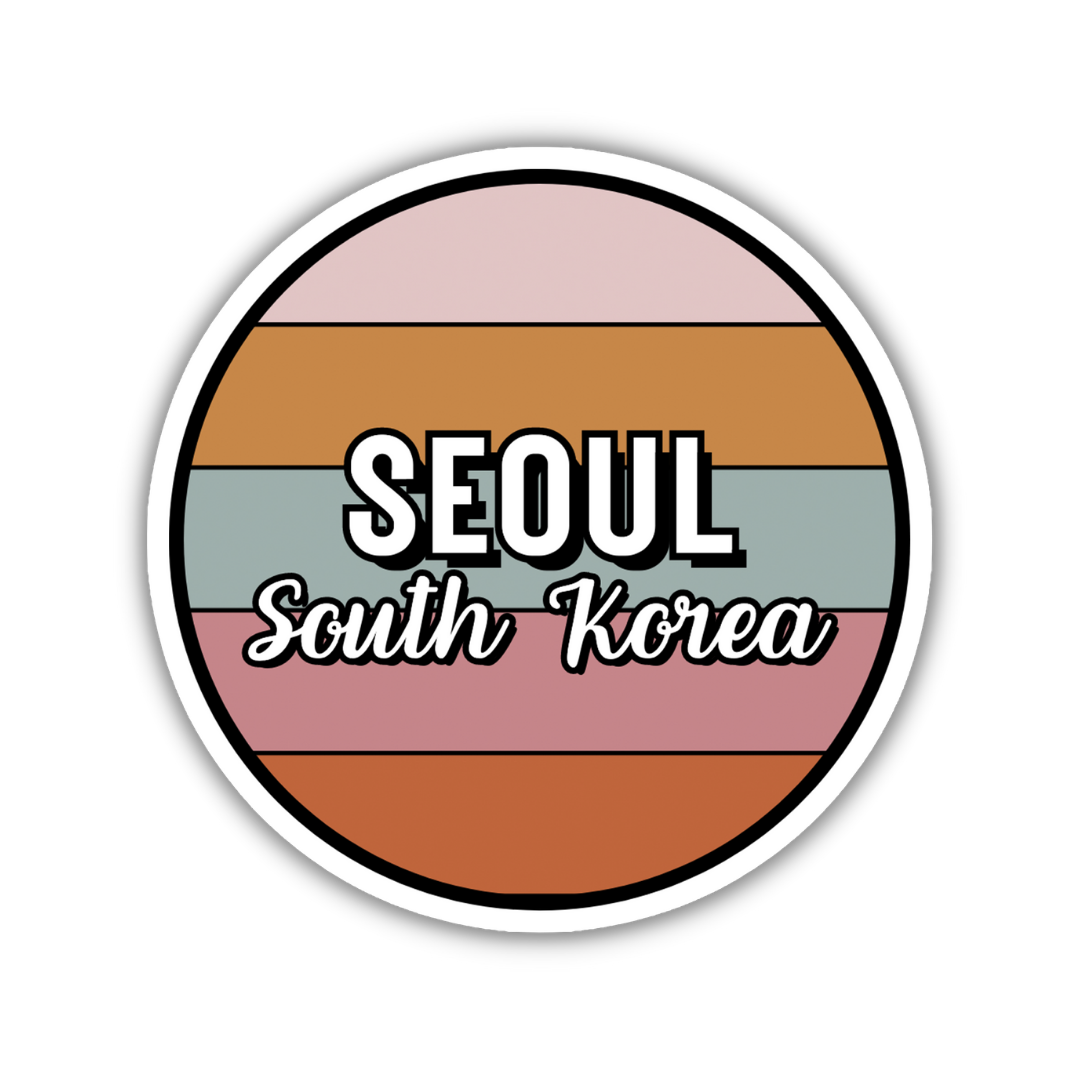 Seoul, South Korea Circle Sticker
