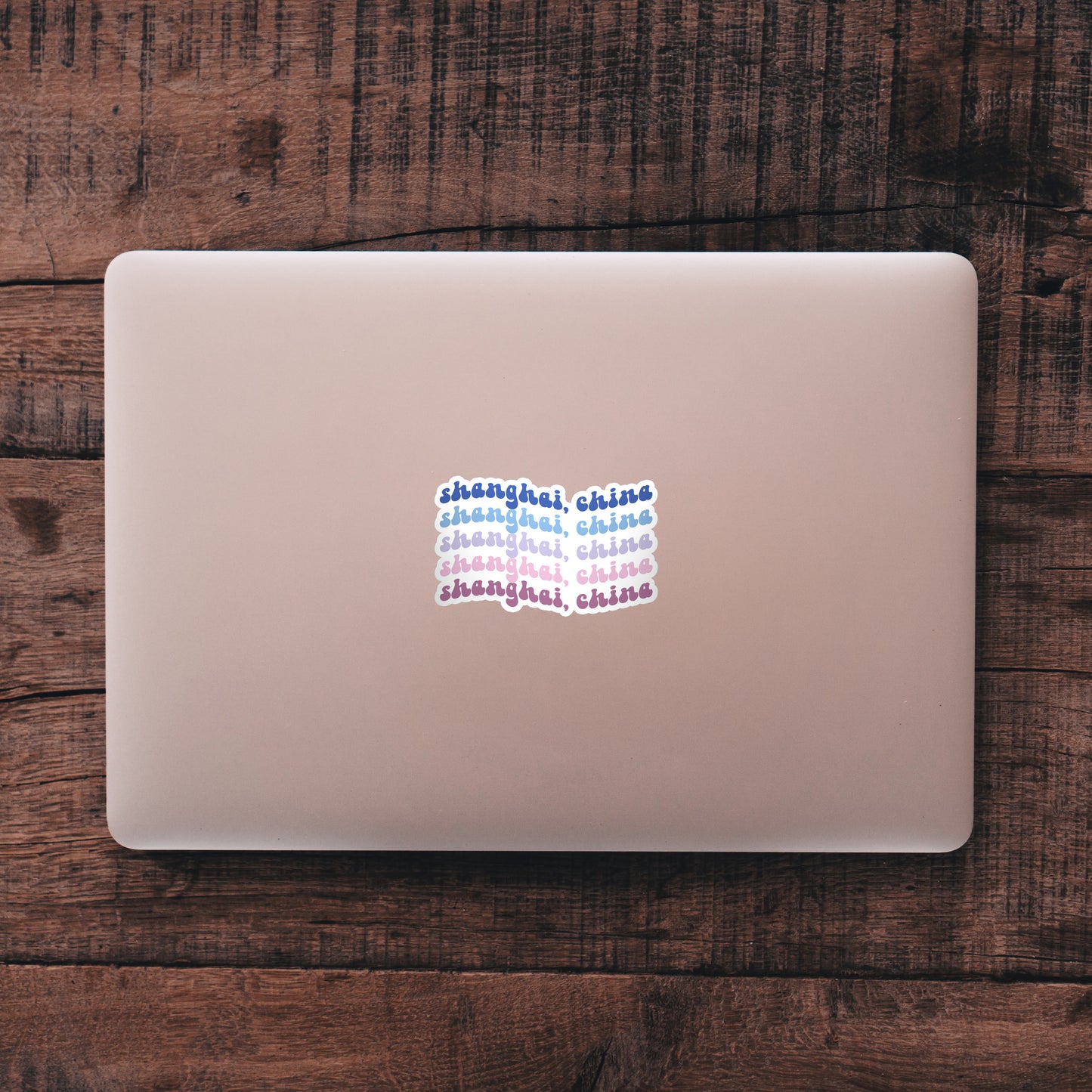 Shanghai, China Retro Sticker