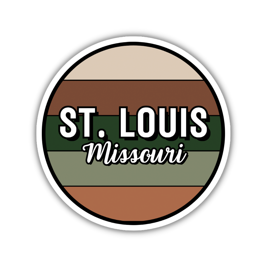 St. Louis, Missouri Circle Sticker