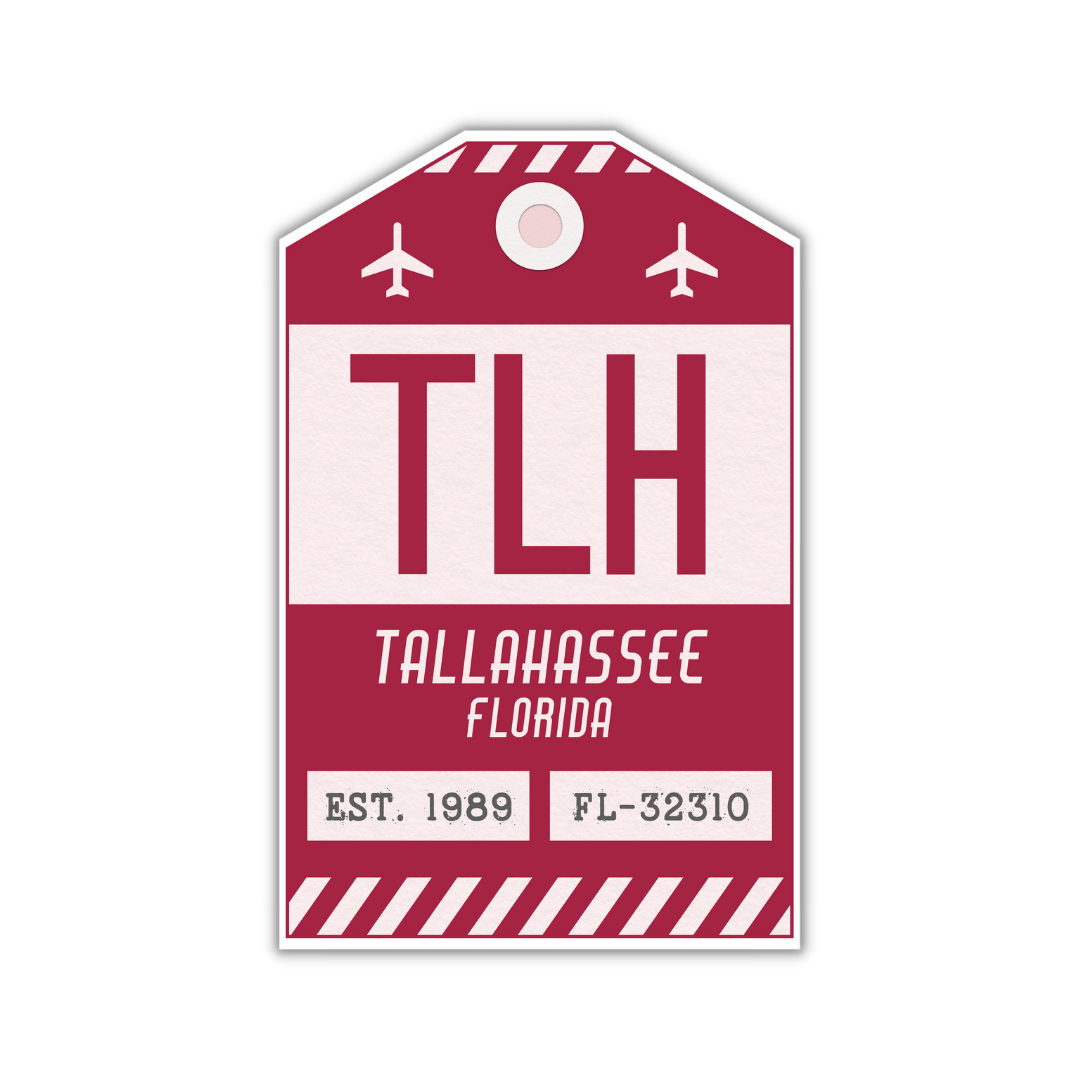 TLH Vintage Luggage Tag Sticker