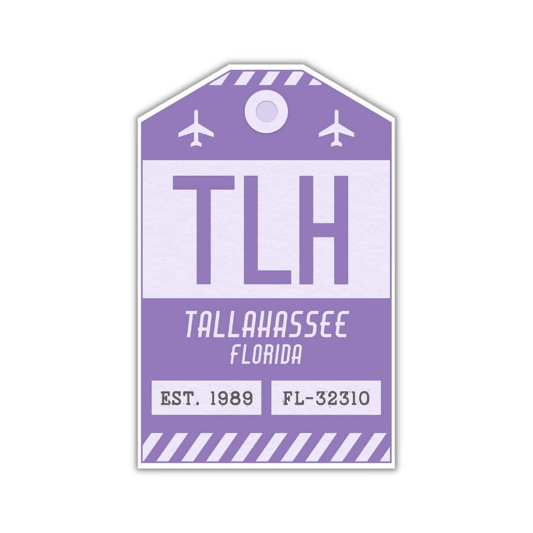 TLH Vintage Luggage Tag Sticker