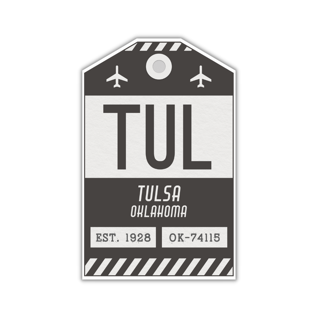 TUL Vintage Luggage Tag Sticker