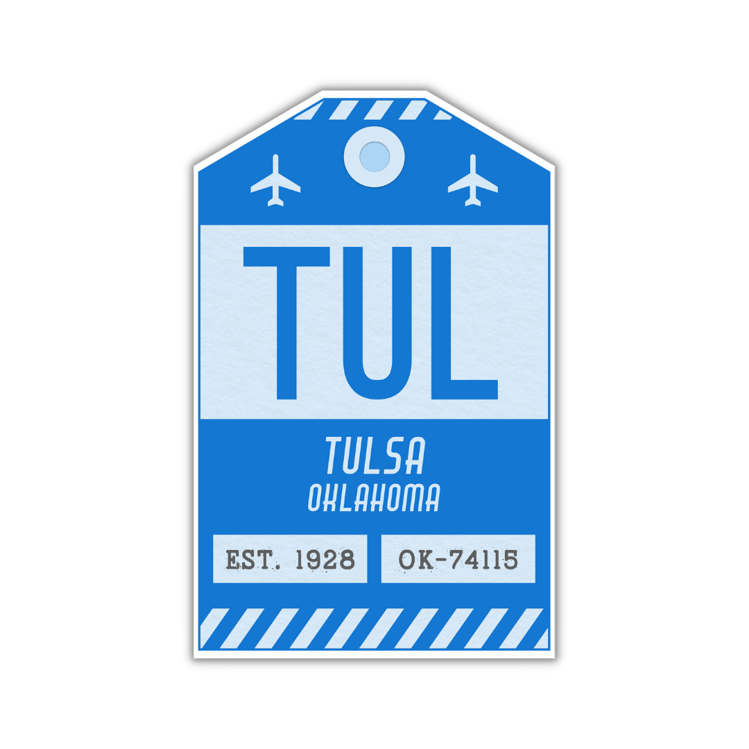 TUL Vintage Luggage Tag Sticker