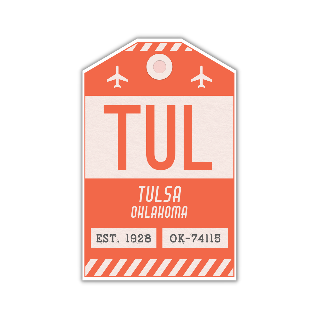 TUL Vintage Luggage Tag Sticker