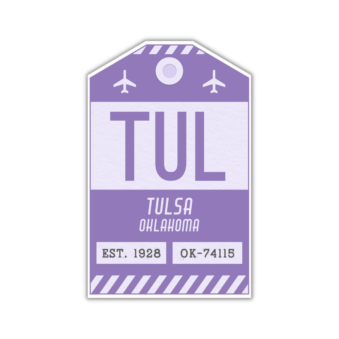 TUL Vintage Luggage Tag Sticker