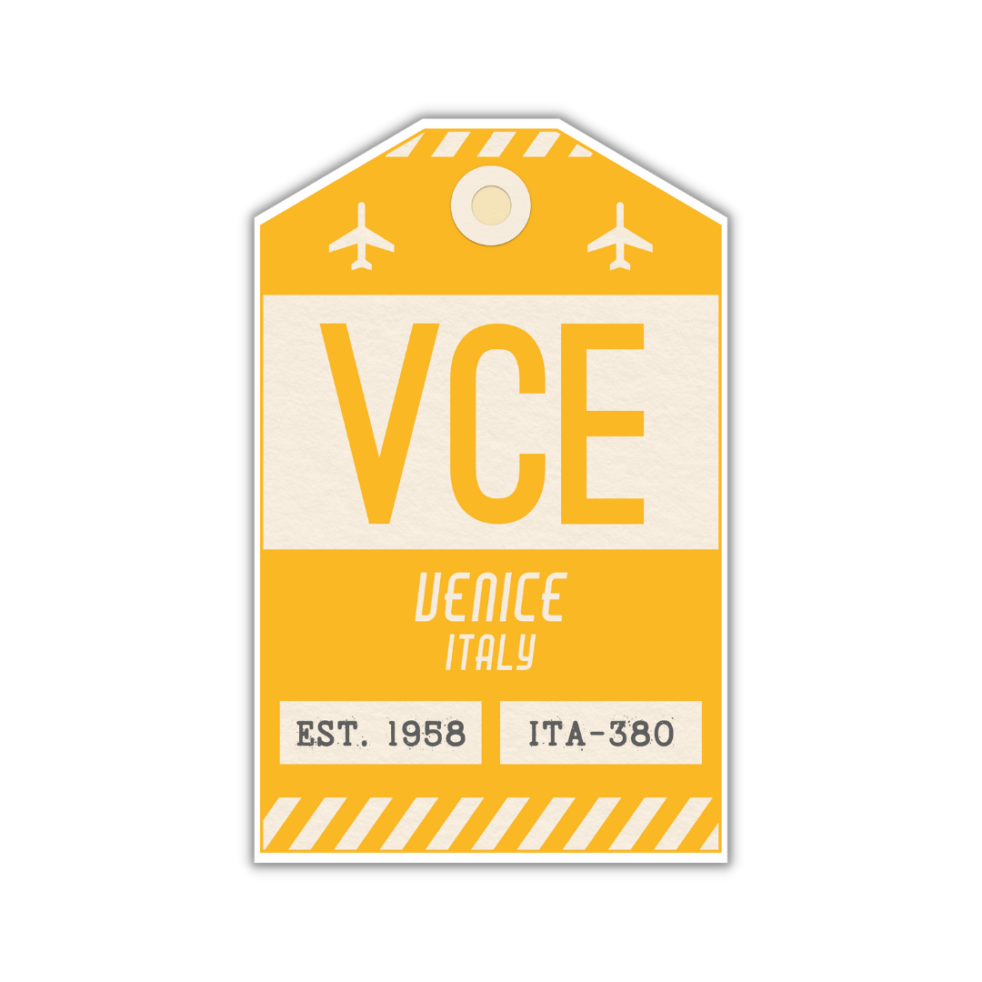 VCE Vintage Luggage Tag Sticker