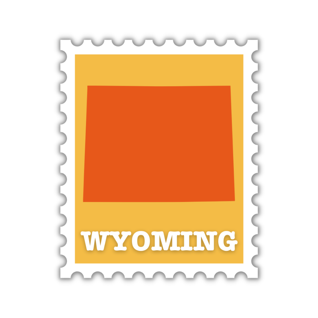 Wyoming Stamp Sticker