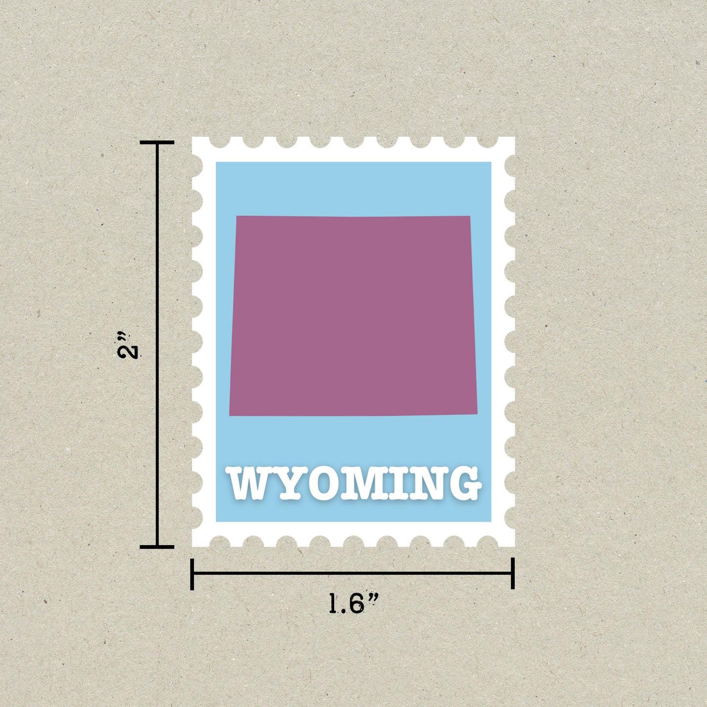 Wyoming Stamp Sticker