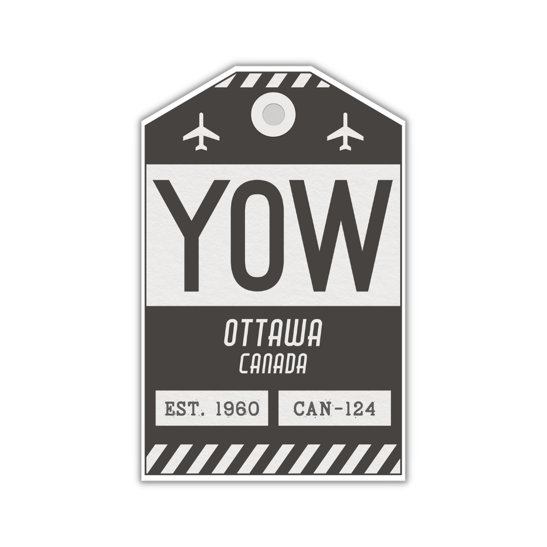 YOW Vintage Luggage Tag Sticker