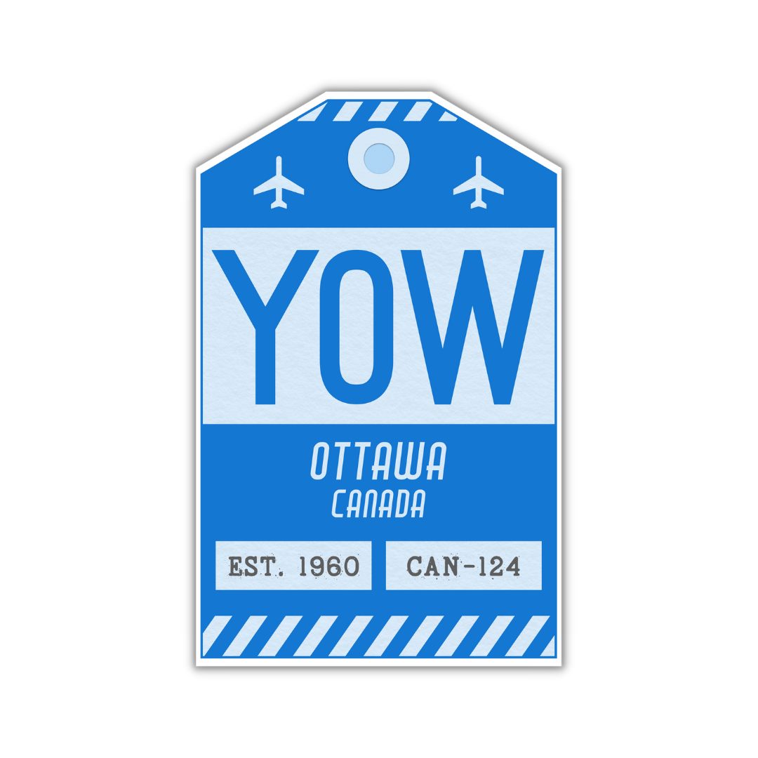 YOW Vintage Luggage Tag Sticker