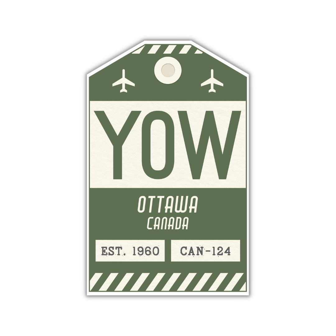 YOW Vintage Luggage Tag Sticker