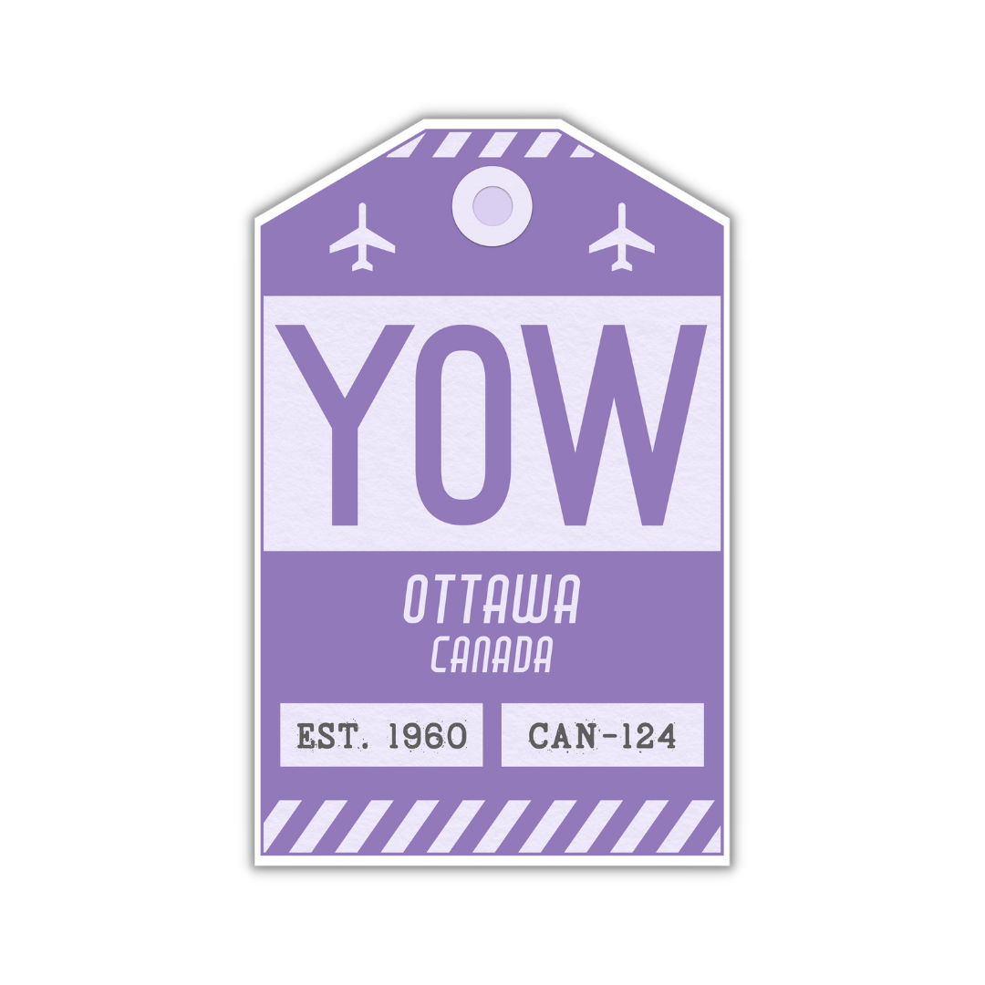 YOW Vintage Luggage Tag Sticker