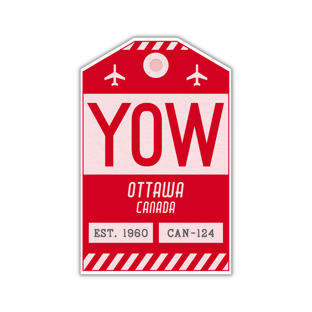 YOW Vintage Luggage Tag Sticker