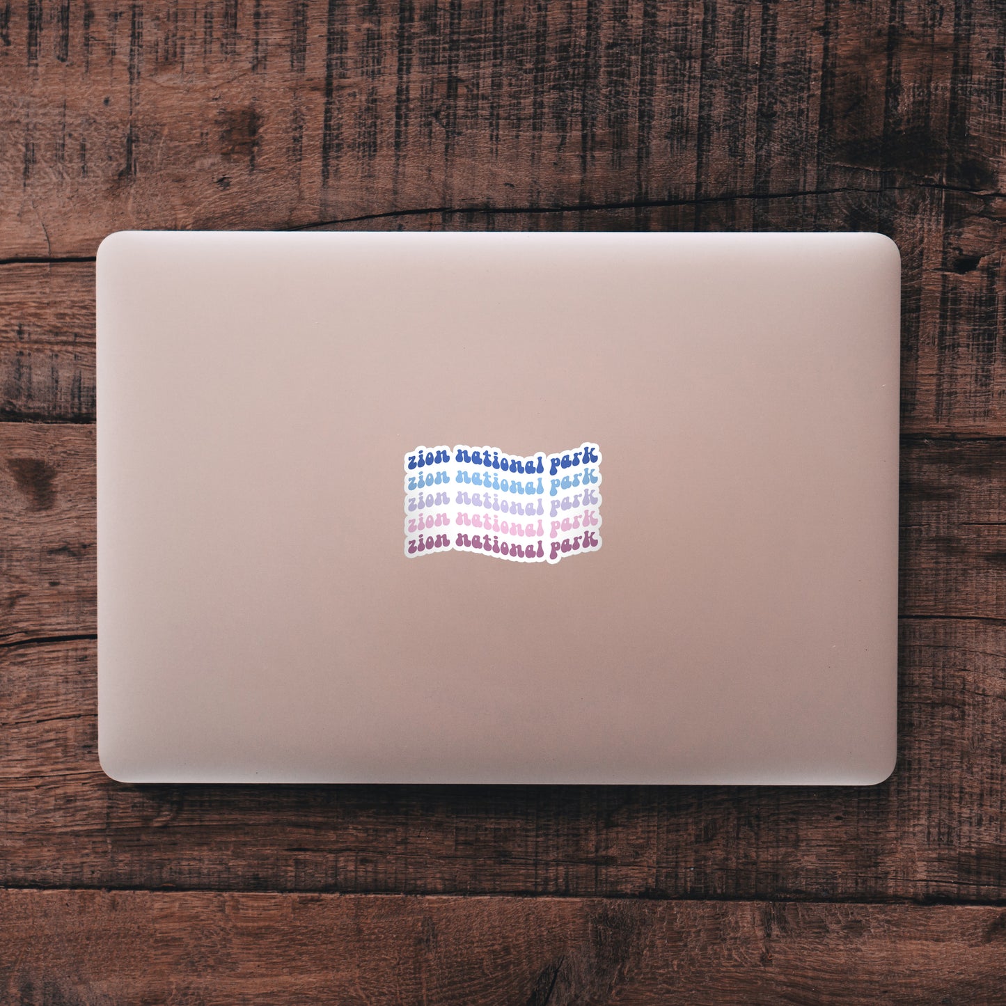 Zion National Park Retro Sticker