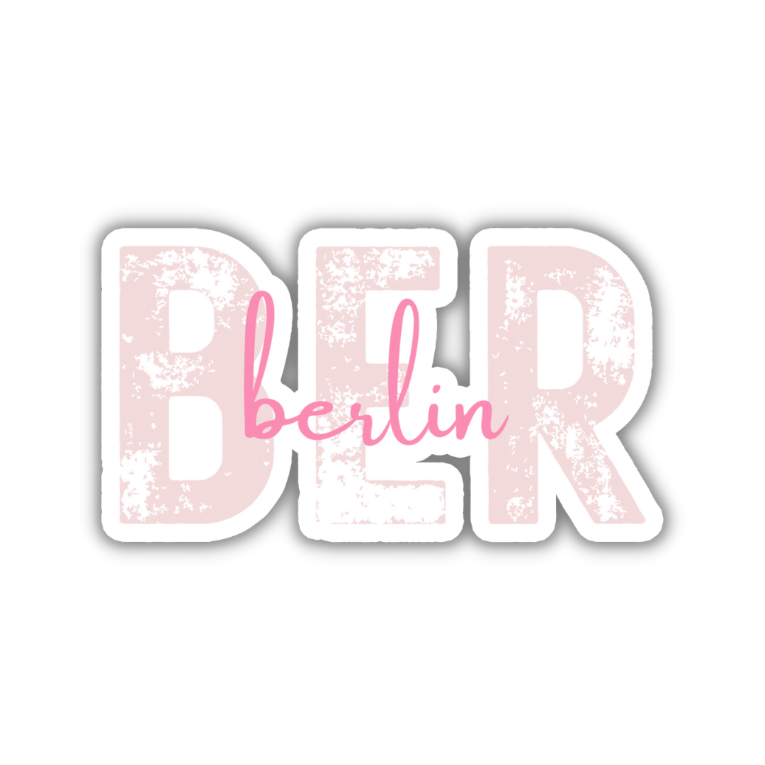 BER Berlin Airport Code Sticker