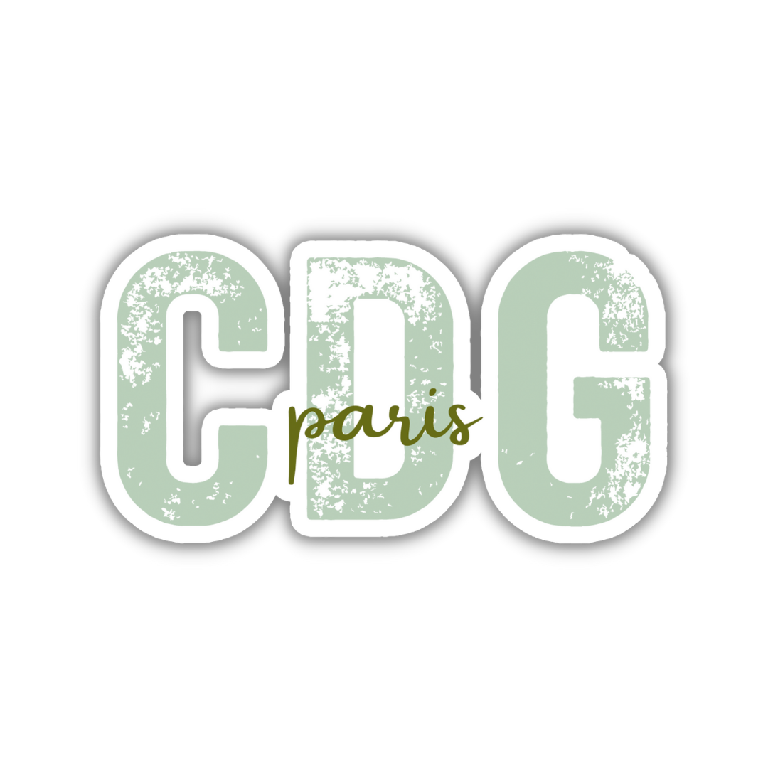 CDG Paris Airport Code Sticker