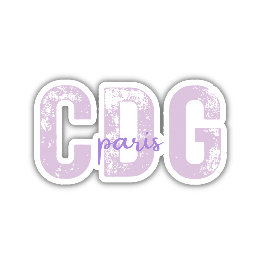 CDG Paris Airport Code Sticker