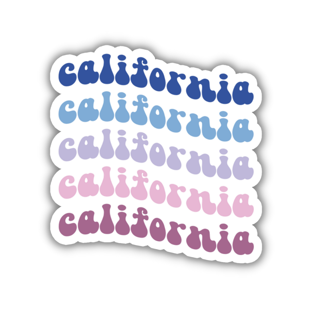 California Retro Sticker