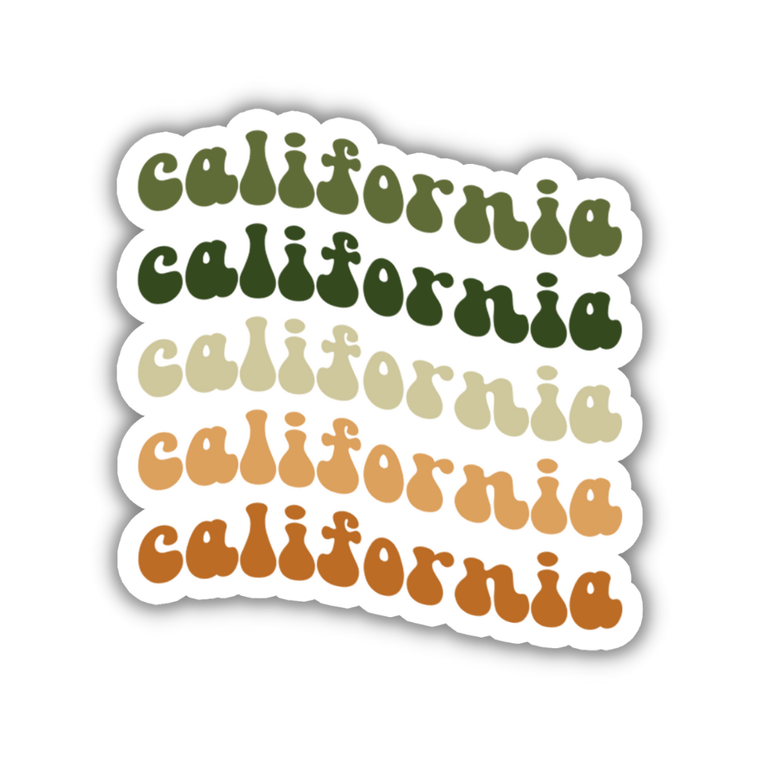 California Retro Sticker