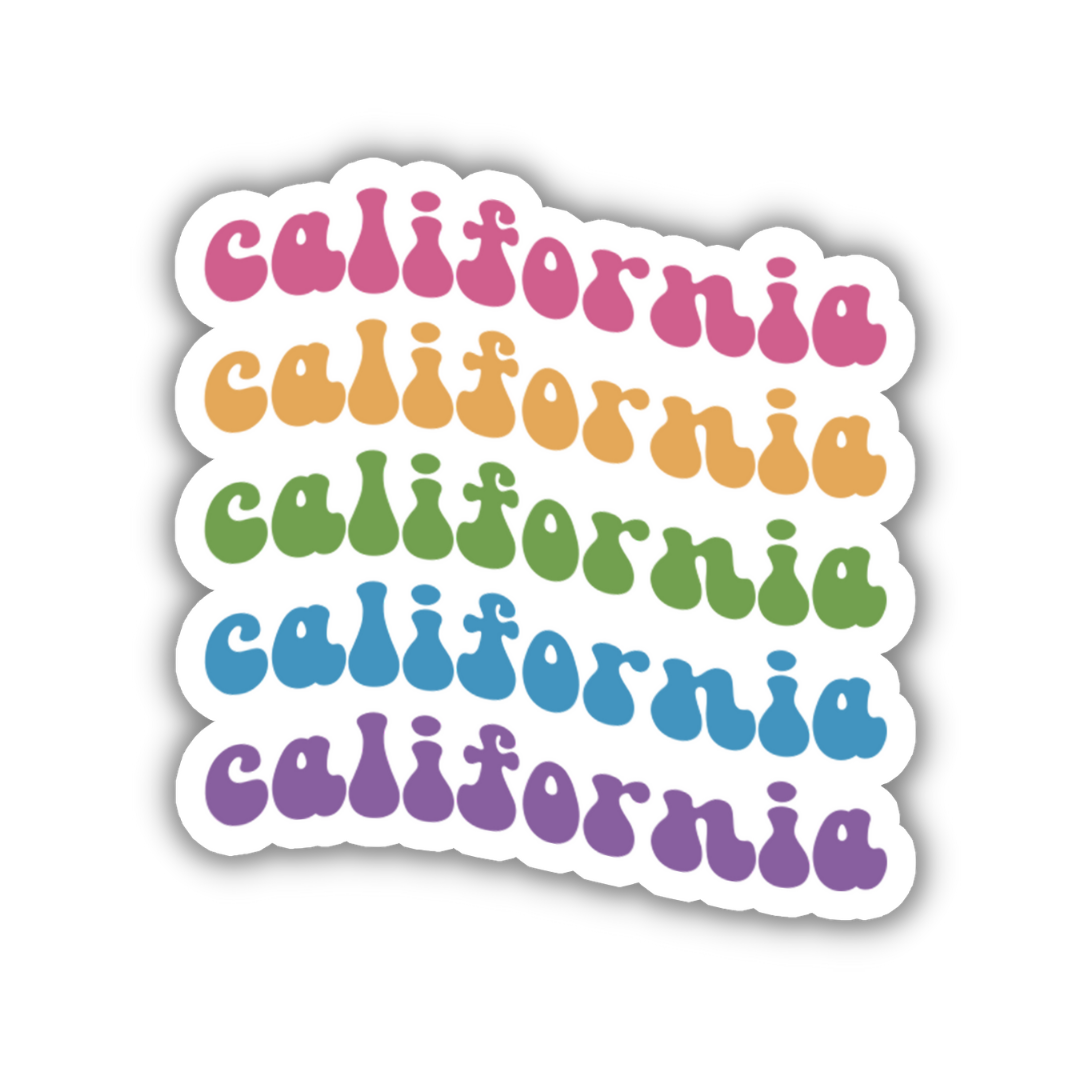 California Retro Sticker