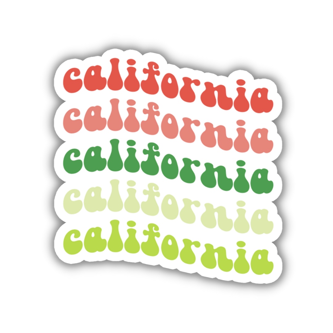 California Retro Sticker