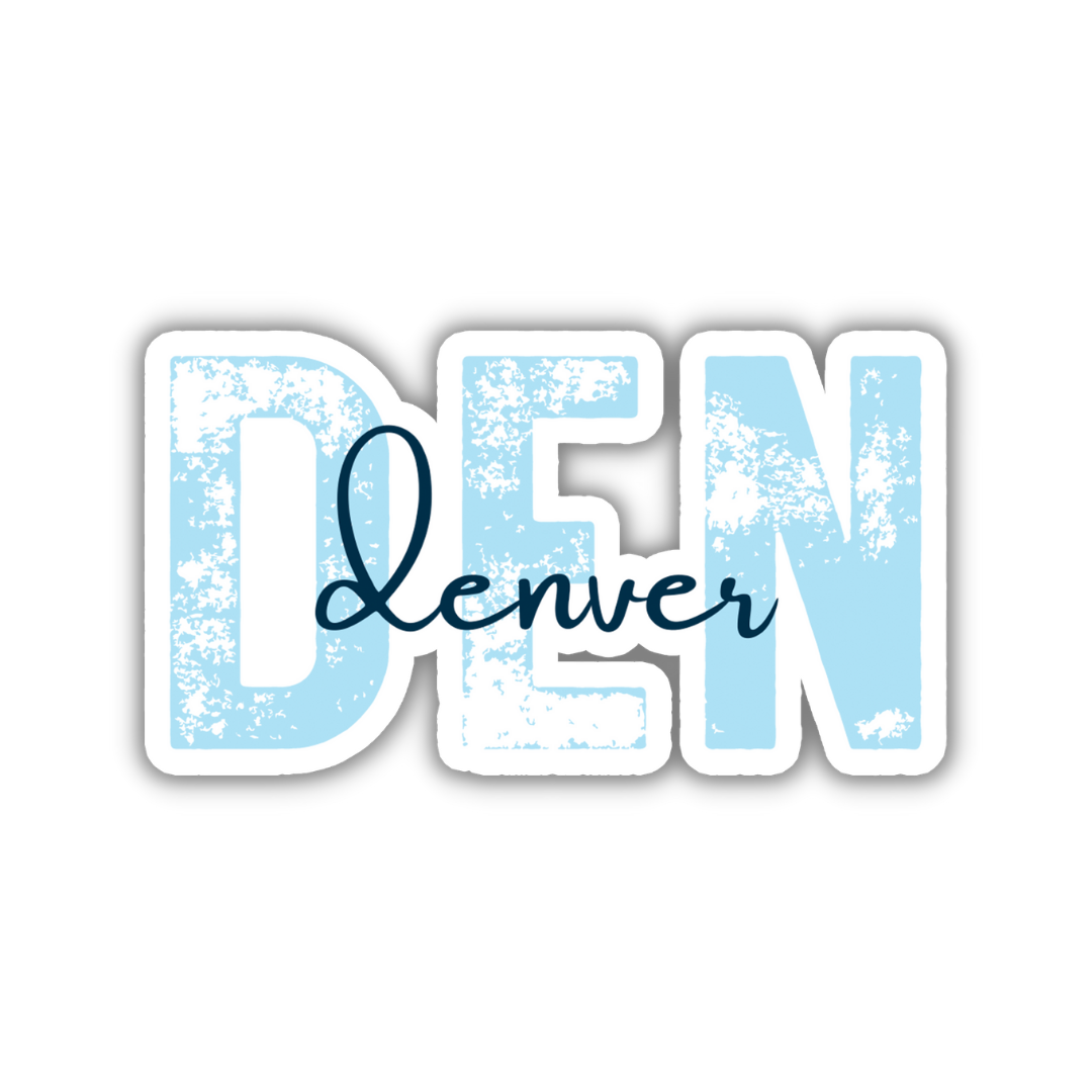 DEN Denver Airport Code Sticker