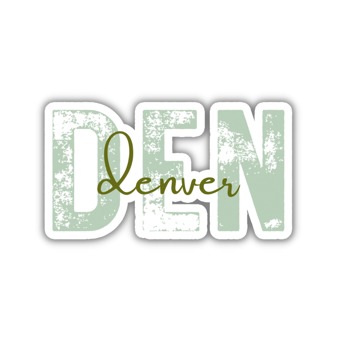DEN Denver Airport Code Sticker