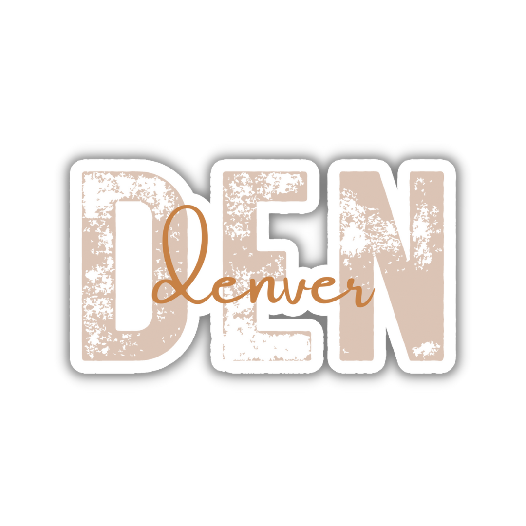 DEN Denver Airport Code Sticker