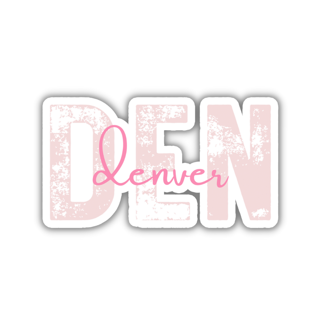 DEN Denver Airport Code Sticker