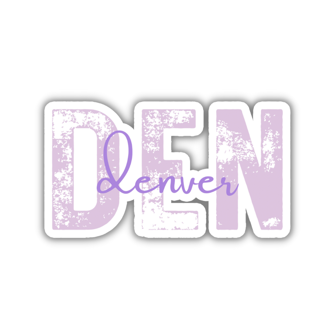 DEN Denver Airport Code Sticker