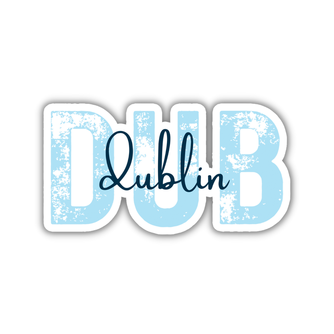 DUB Dublin Airport Code Sticker