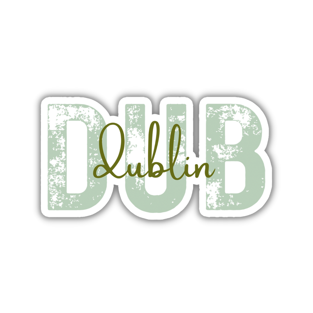 DUB Dublin Airport Code Sticker