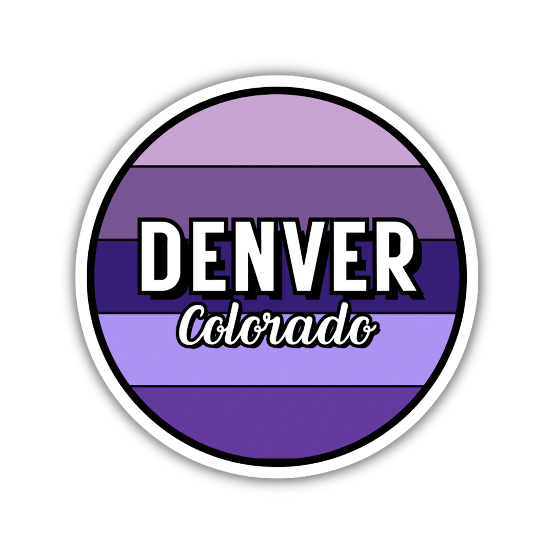 Denver, Colorado Circle Sticker