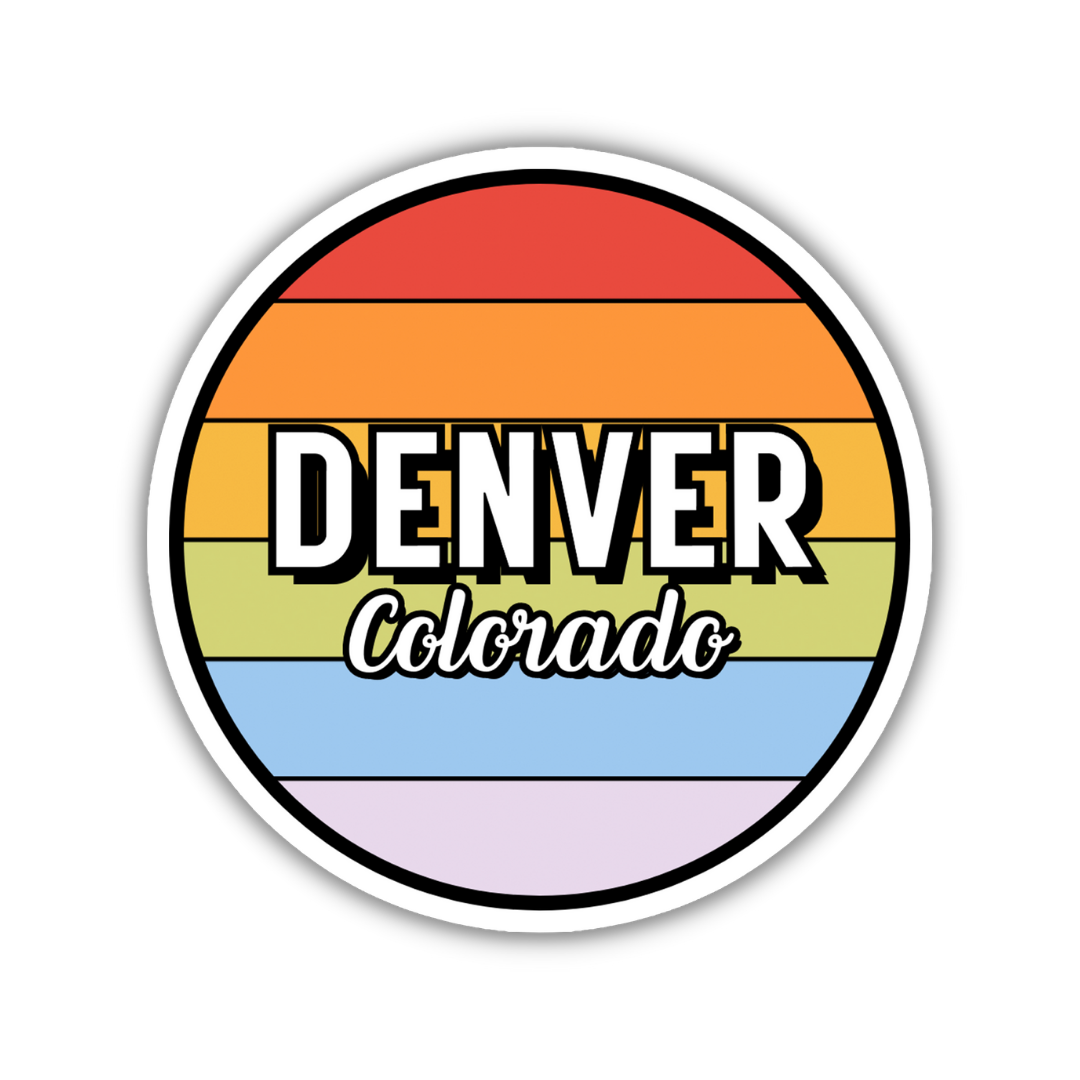 Denver, Colorado Circle Sticker