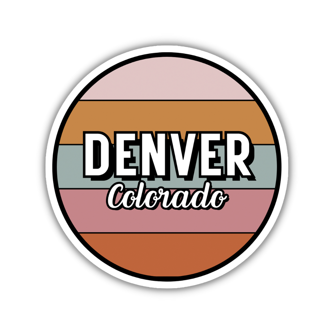 Denver, Colorado Circle Sticker