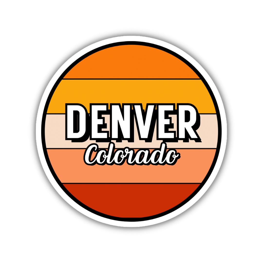 Denver, Colorado Circle Sticker