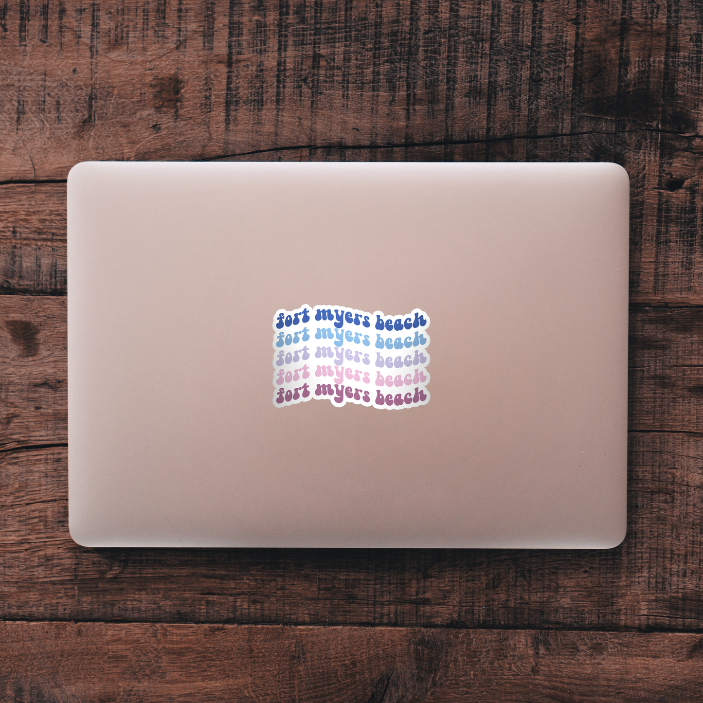 Fort Myers Beach Retro Sticker