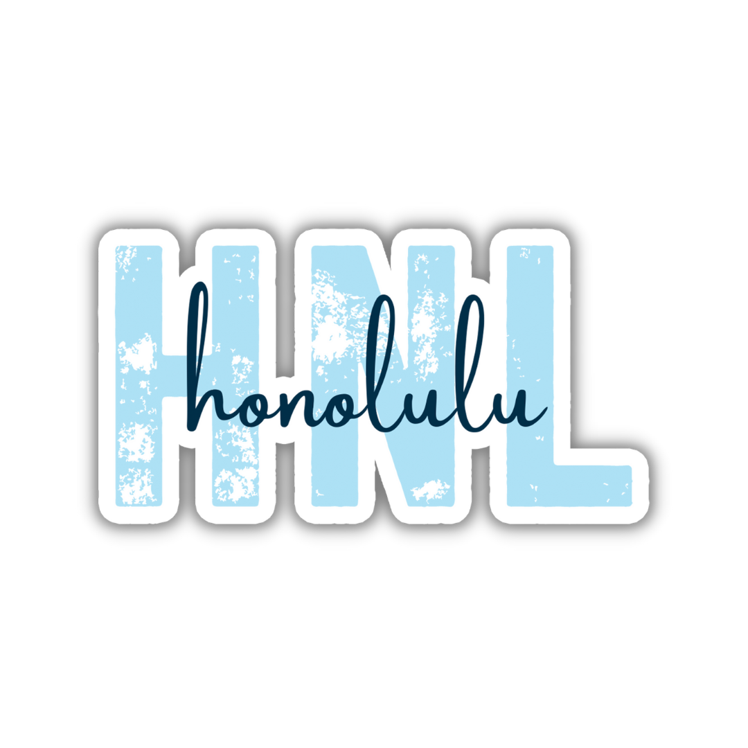 HNL Honolulu Airport Code Sticker