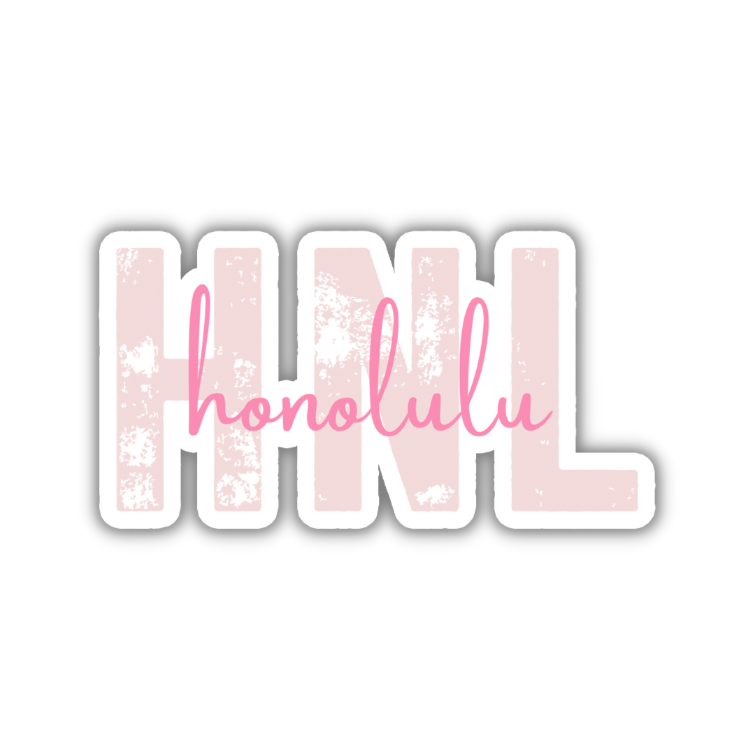HNL Honolulu Airport Code Sticker