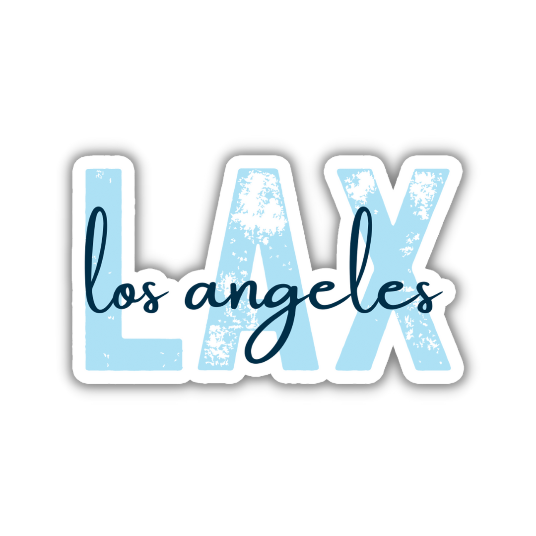 LAX Los Angeles Airport Code Sticker