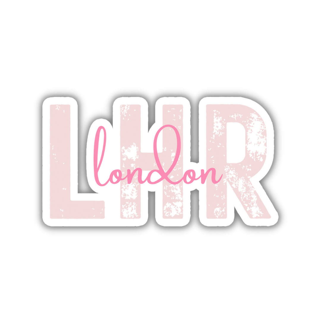 LHR London Airport Code Sticker