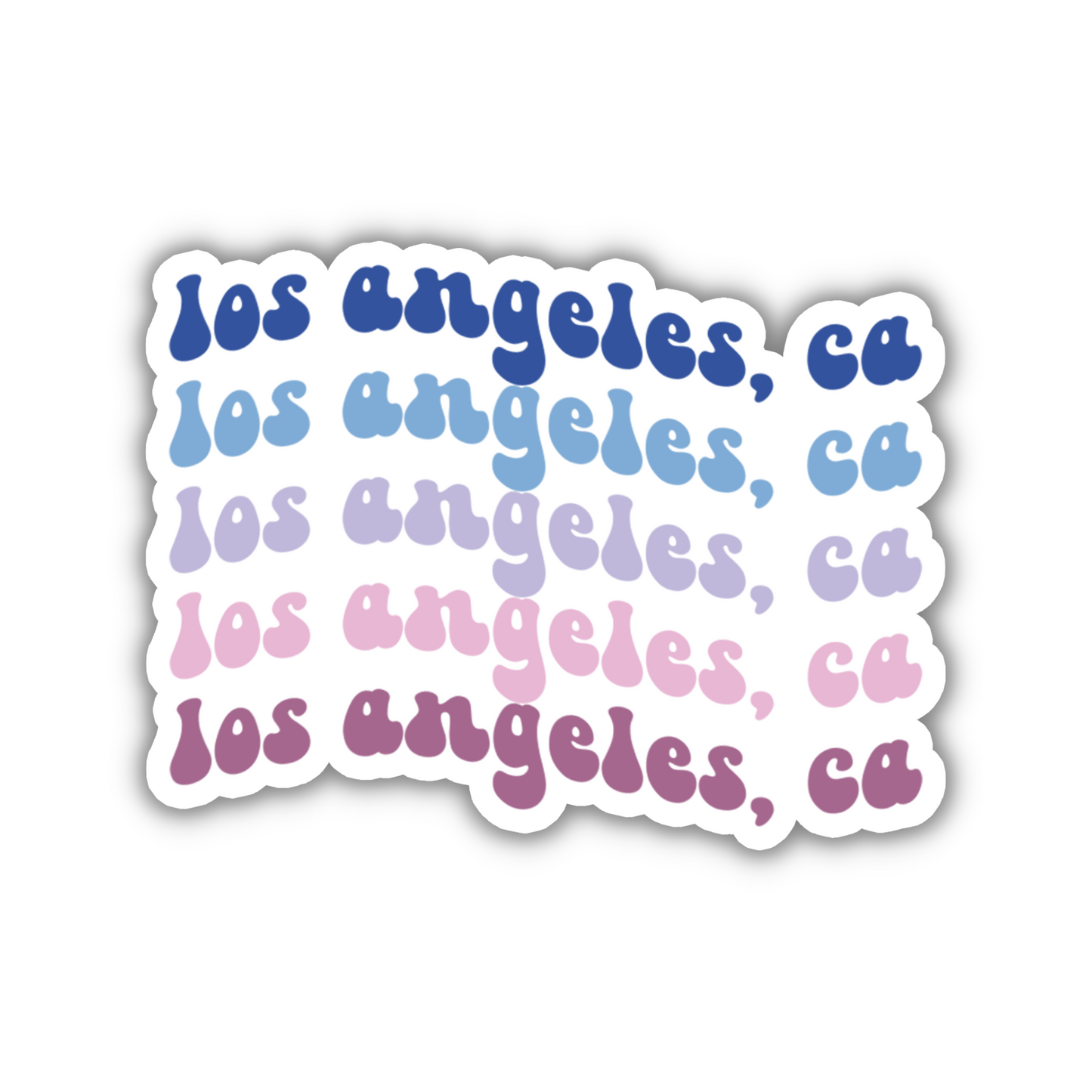 Los Angeles, CA Retro Sticker