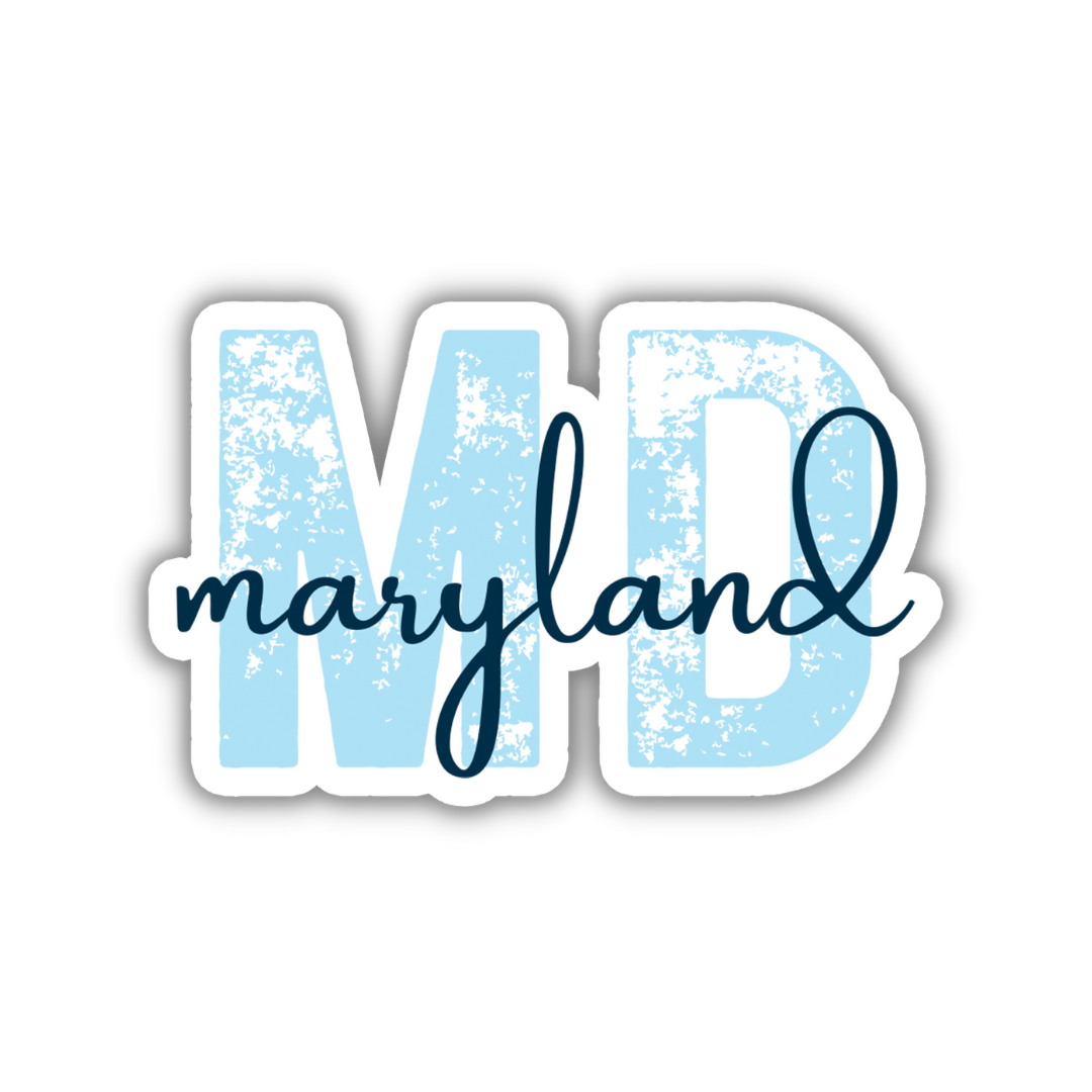 Maryland State Code Sticker