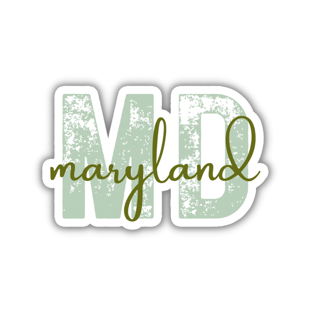 Maryland State Code Sticker