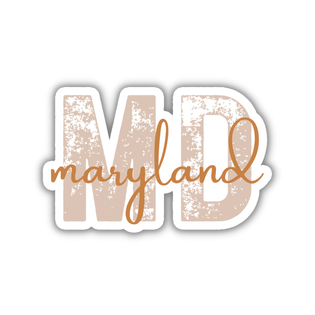 Maryland State Code Sticker