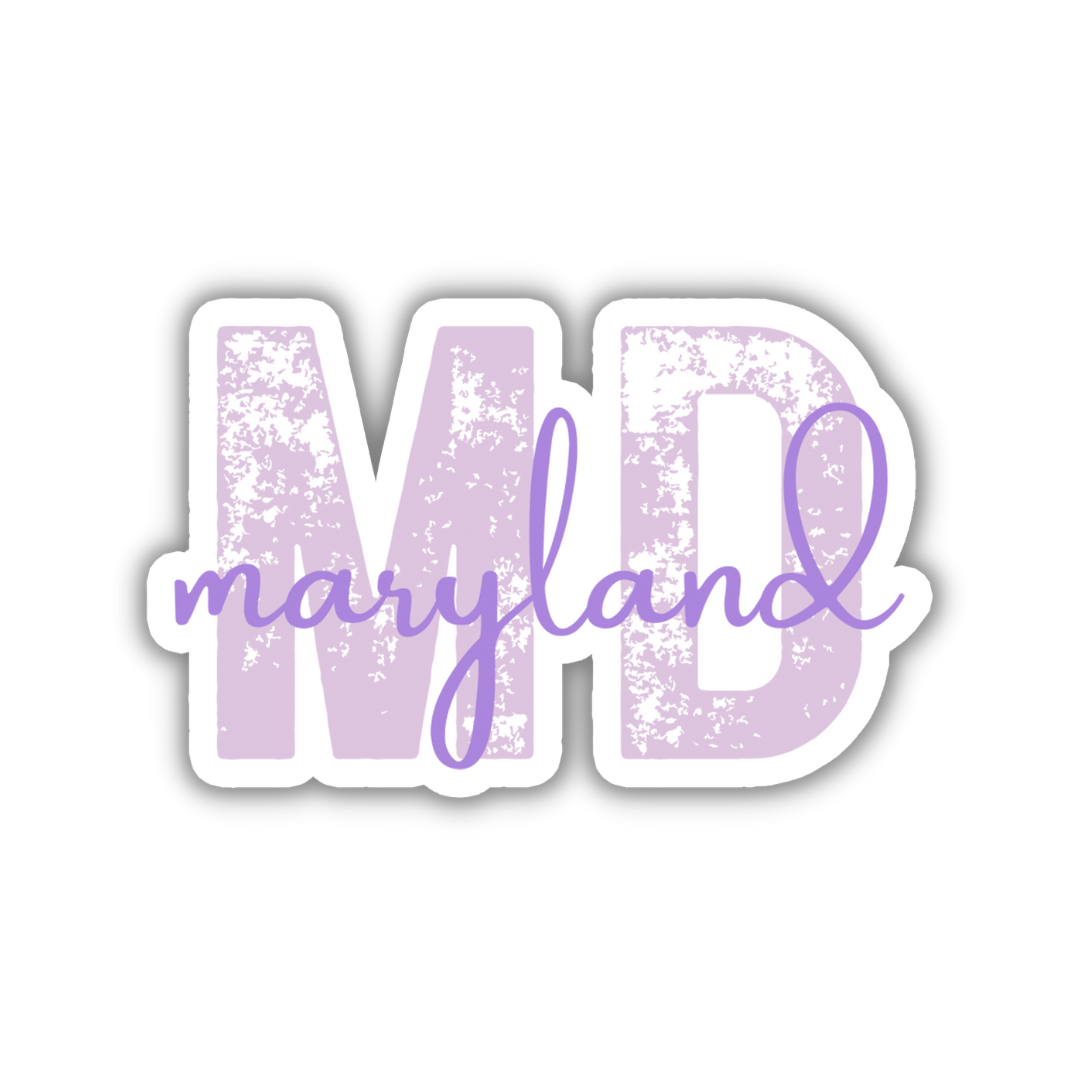 Maryland State Code Sticker