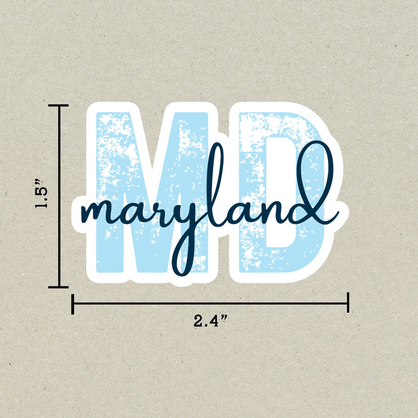 Maryland State Code Sticker