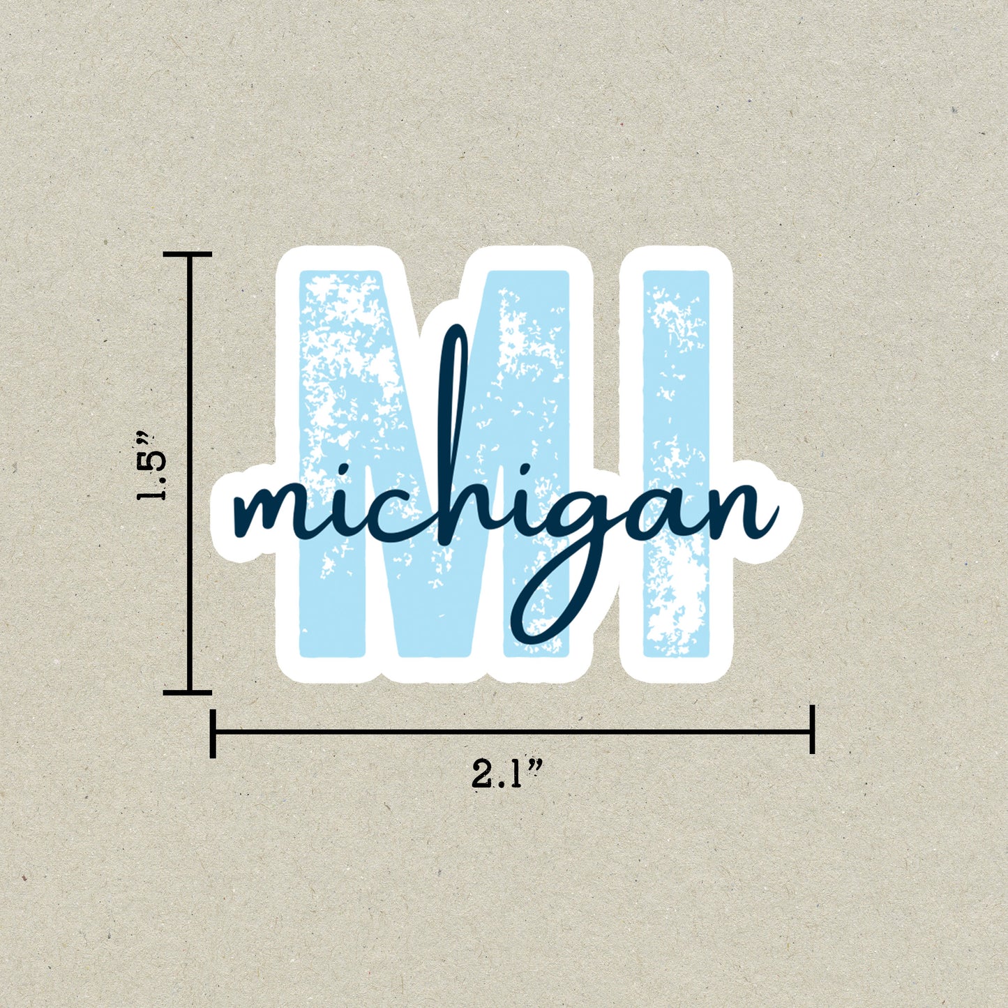 Michigan State Code Sticker