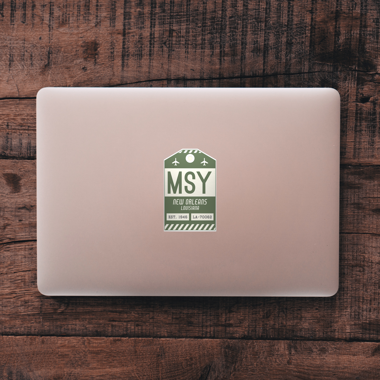 MSY Vintage Luggage Tag Sticker